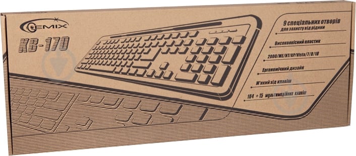 Клавиатура Gemix KB-170 - фото 3 Клавиатура Gemix KB-170 - фото 3