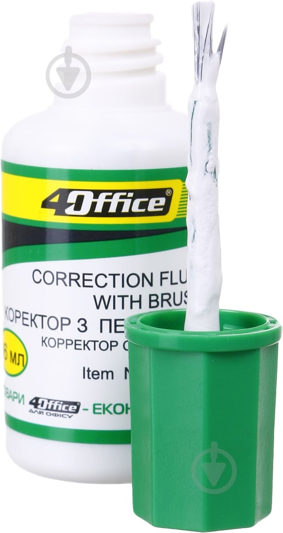 Корректор 4Office 16 мл с кисточкой Fluid 4-364 - фото 2