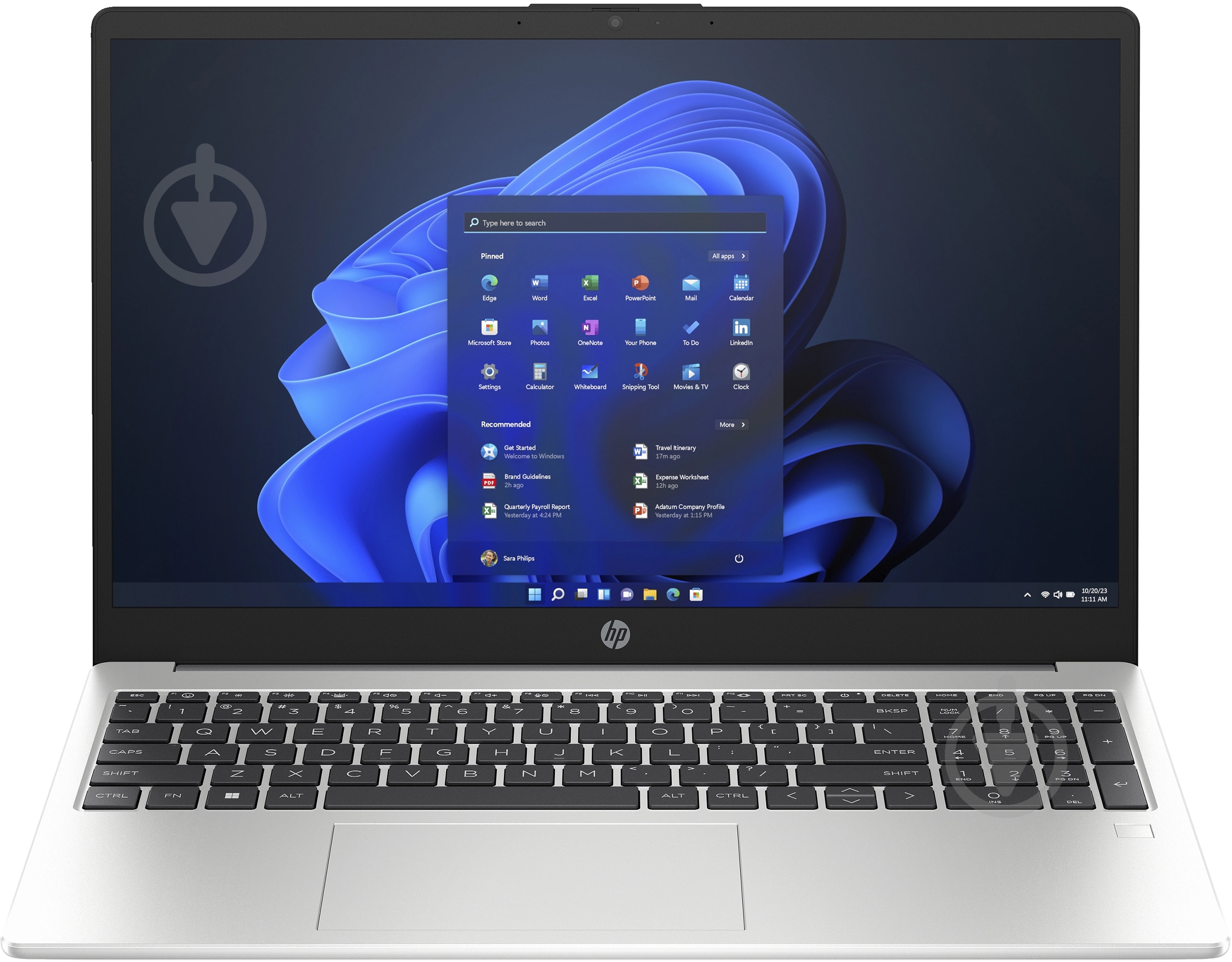 Ноутбук HP 250-G10 15,6" (9G8F2ES) silver - фото 1 Ноутбук HP 250-G10 15,6" (9G8F2ES) silver - фото 1