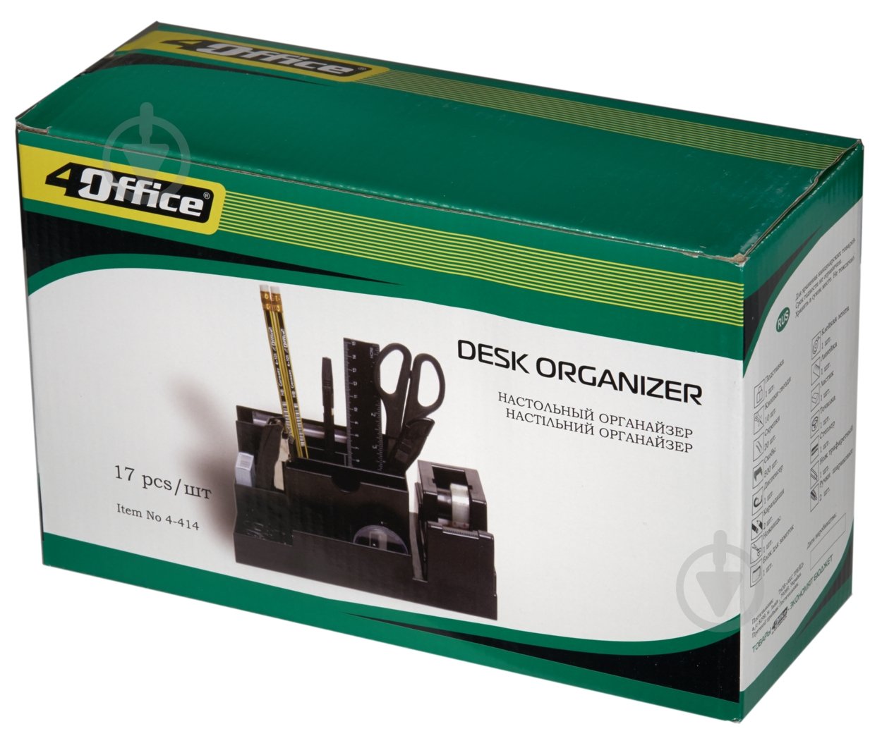 Набор настольный 17 предметов черный 4-414 4Office - фото 3