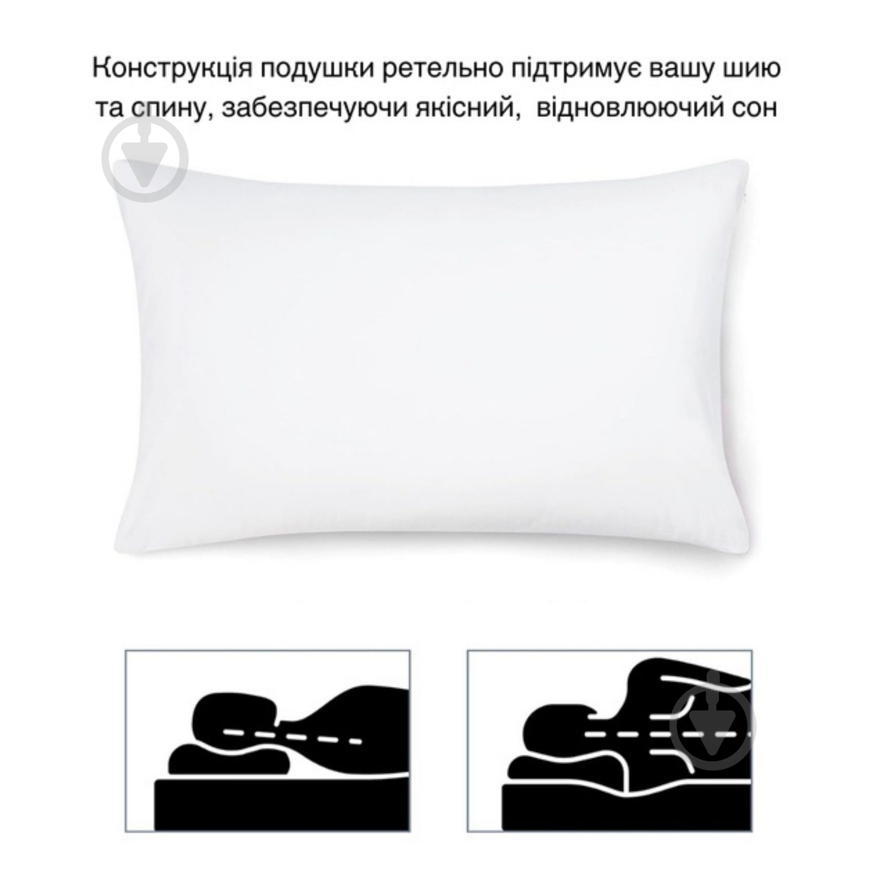 Подушка ортопедическая Memory Delight 40x60 см белый - фото 5 Подушка ортопедическая Memory Delight 40x60 см белый - фото 5