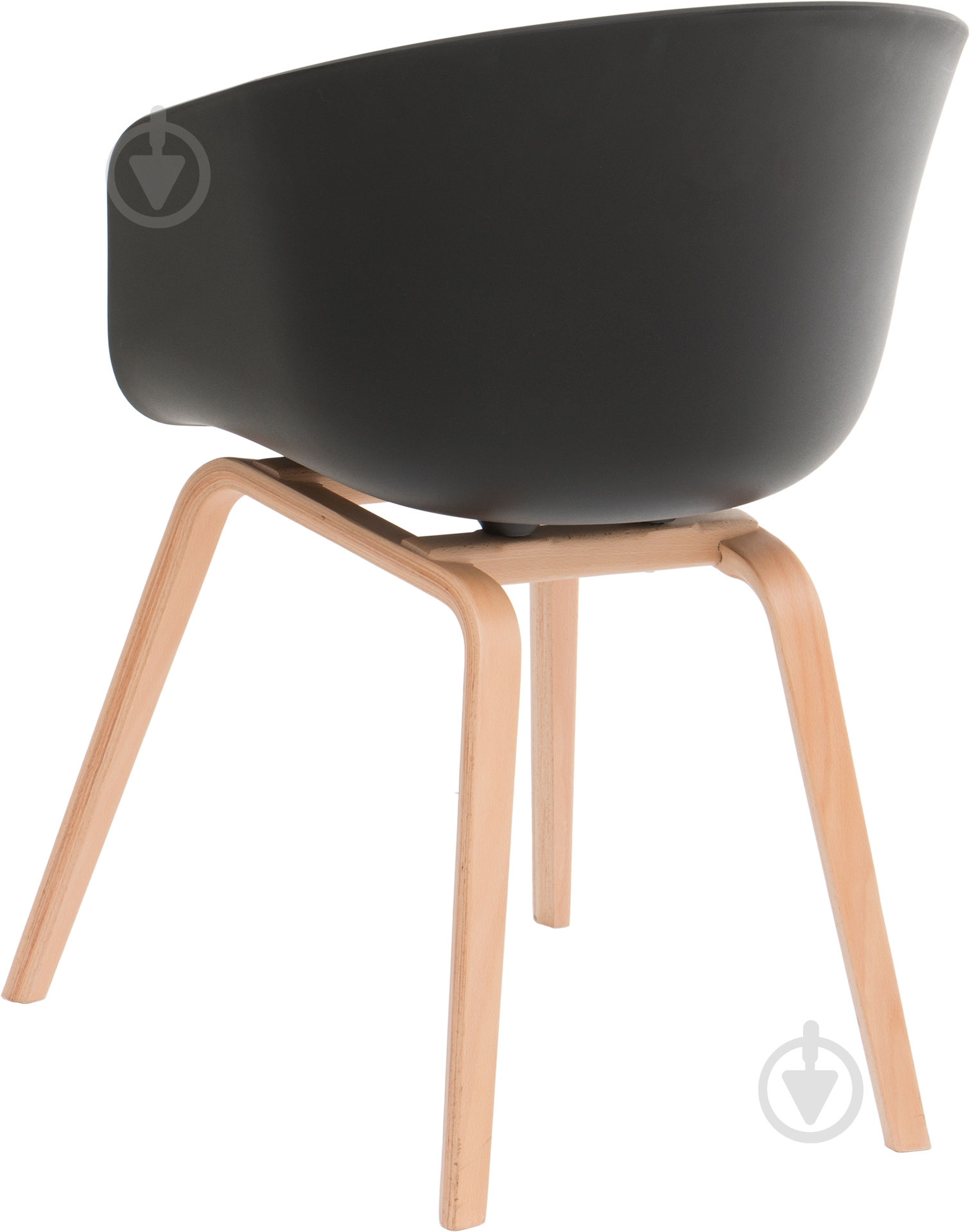 Стілець обідній з підлокітниками АС-125Y чорний бук/чорний - фото 3