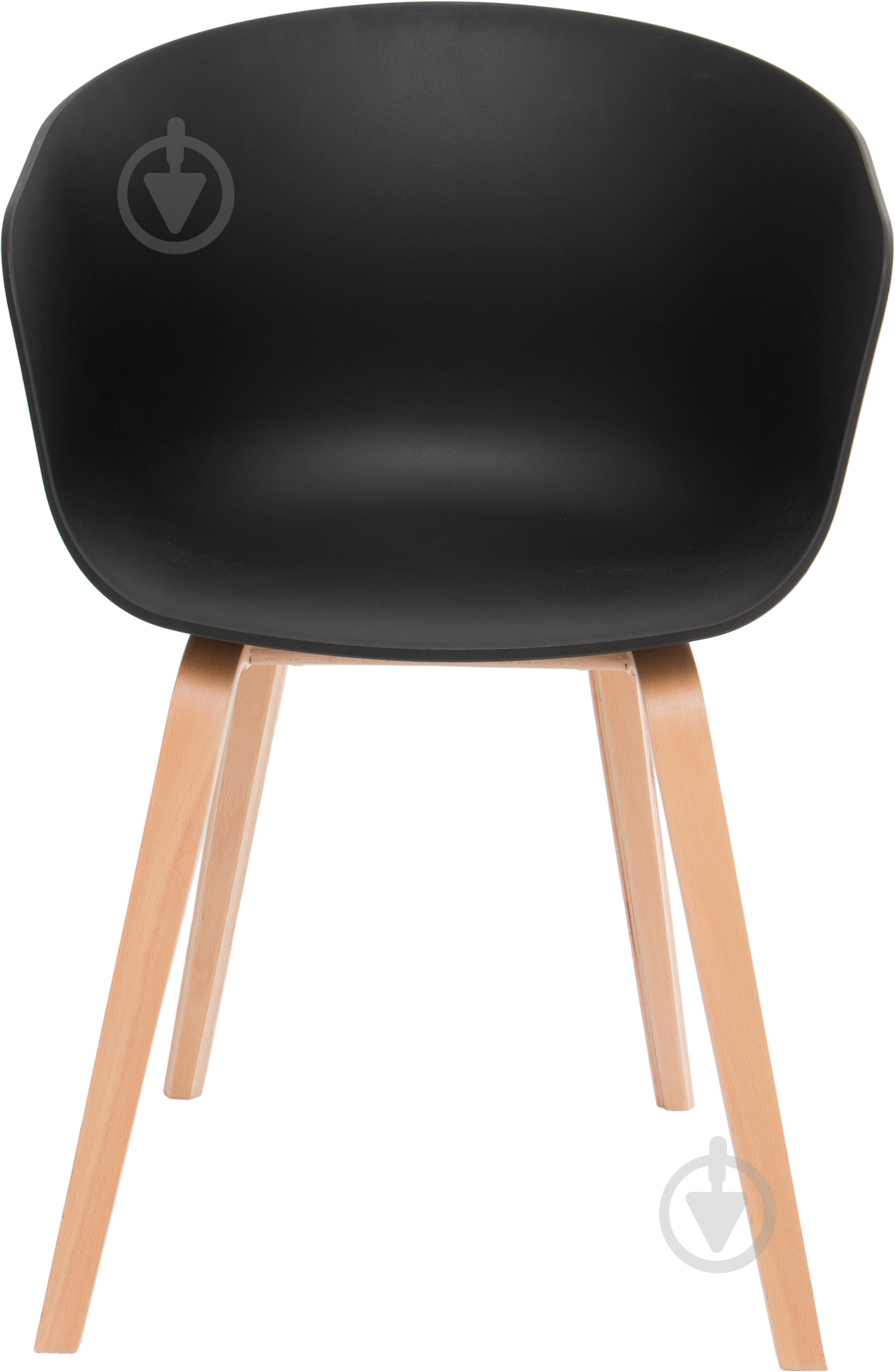 Стілець обідній з підлокітниками АС-125Y чорний бук/чорний - фото 2