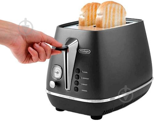 Тостер Delonghi CTI2103.BK черный - фото 3