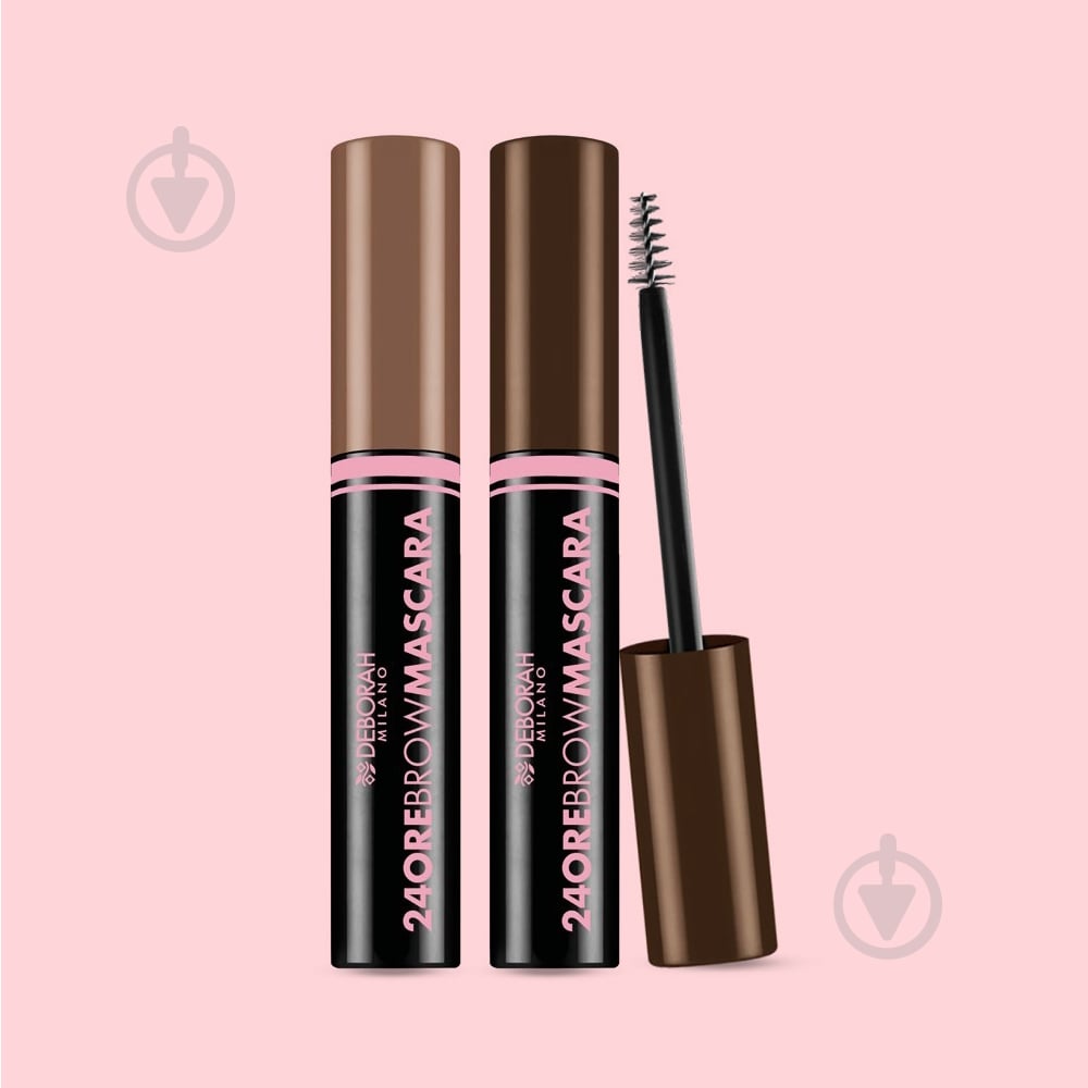 Туш для брів DEBORAH 24Ore BROW MASCARA 02 brunette 9 мл - фото 5 Туш для брів DEBORAH 24Ore BROW MASCARA 02 brunette 9 мл - фото 5