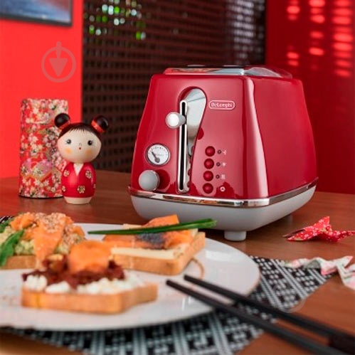 Тостер Delonghi CTOC2103.R червоний - фото 7