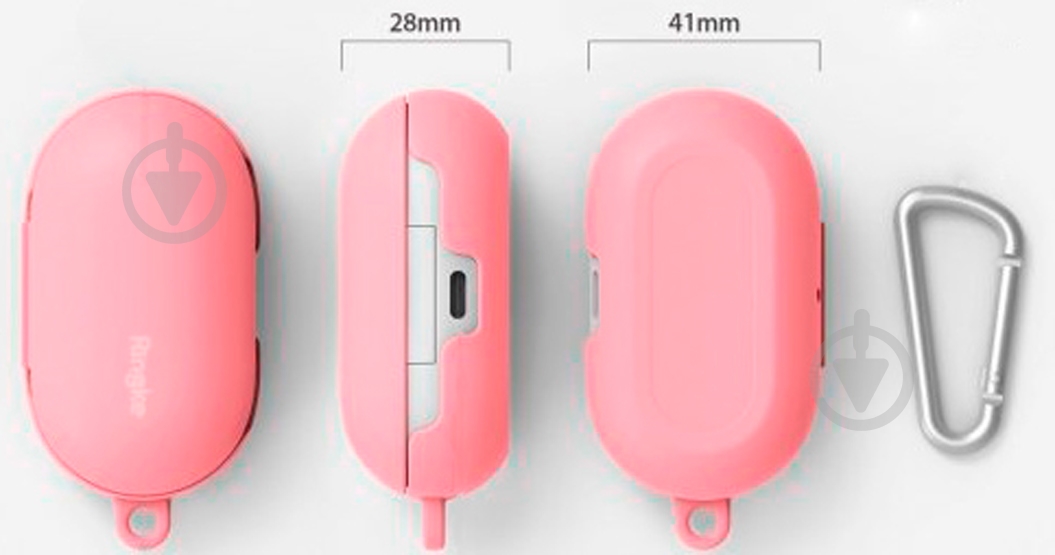 Чехол для наушников Ringke Galaxy Buds pink RCS4680 - фото 5 Чехол для наушников Ringke Galaxy Buds pink RCS4680 - фото 5