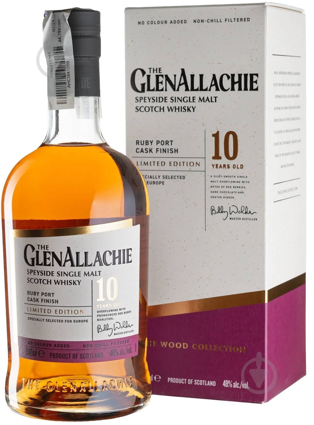 Виски Glenallachie 10yo Ruby Port Cask Finish 0,7 л - фото 1