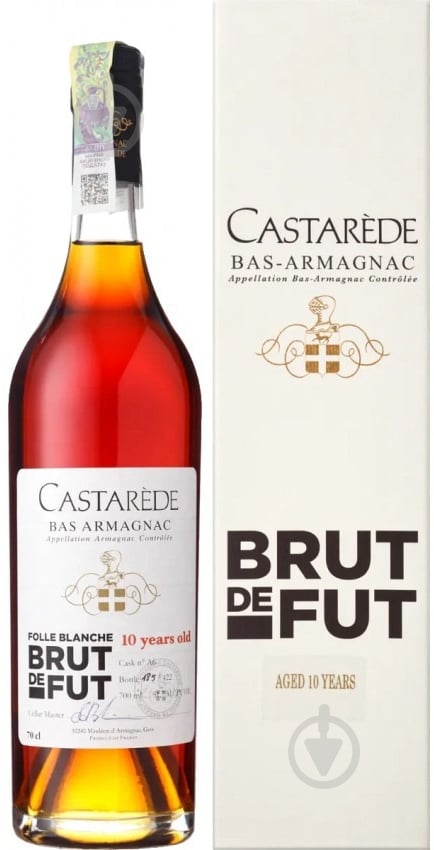 Арманьяк Armagnac Castarede Brut de Fut 10 років 0,7 л - фото 1 Арманьяк Armagnac Castarede Brut de Fut 10 років 0,7 л - фото 1