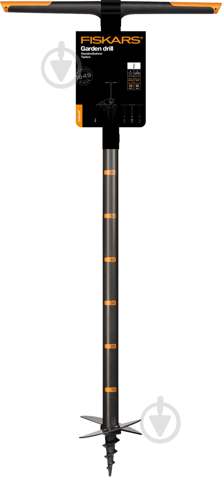 Бур садовый Fiskars QuikDrill М 1000638 - фото 1