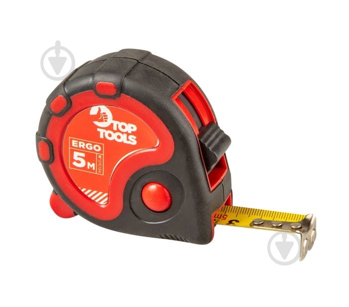 Рулетка Top Tools прорезиненная 27C124 5 м x 19 мм - фото 1 Рулетка Top Tools прорезиненная 27C124 5 м x 19 мм - фото 1