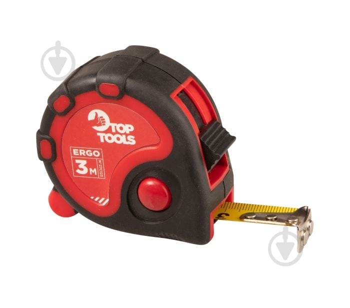 Рулетка Top Tools прорезиненная 27C123 3  м x 16  мм - фото 1