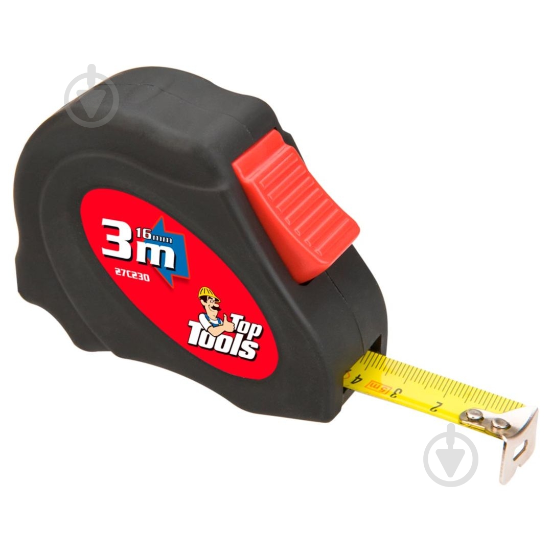 Рулетка Top Tools 27C230 3 м x 16 мм - фото 1 Рулетка Top Tools 27C230 3 м x 16 мм - фото 1