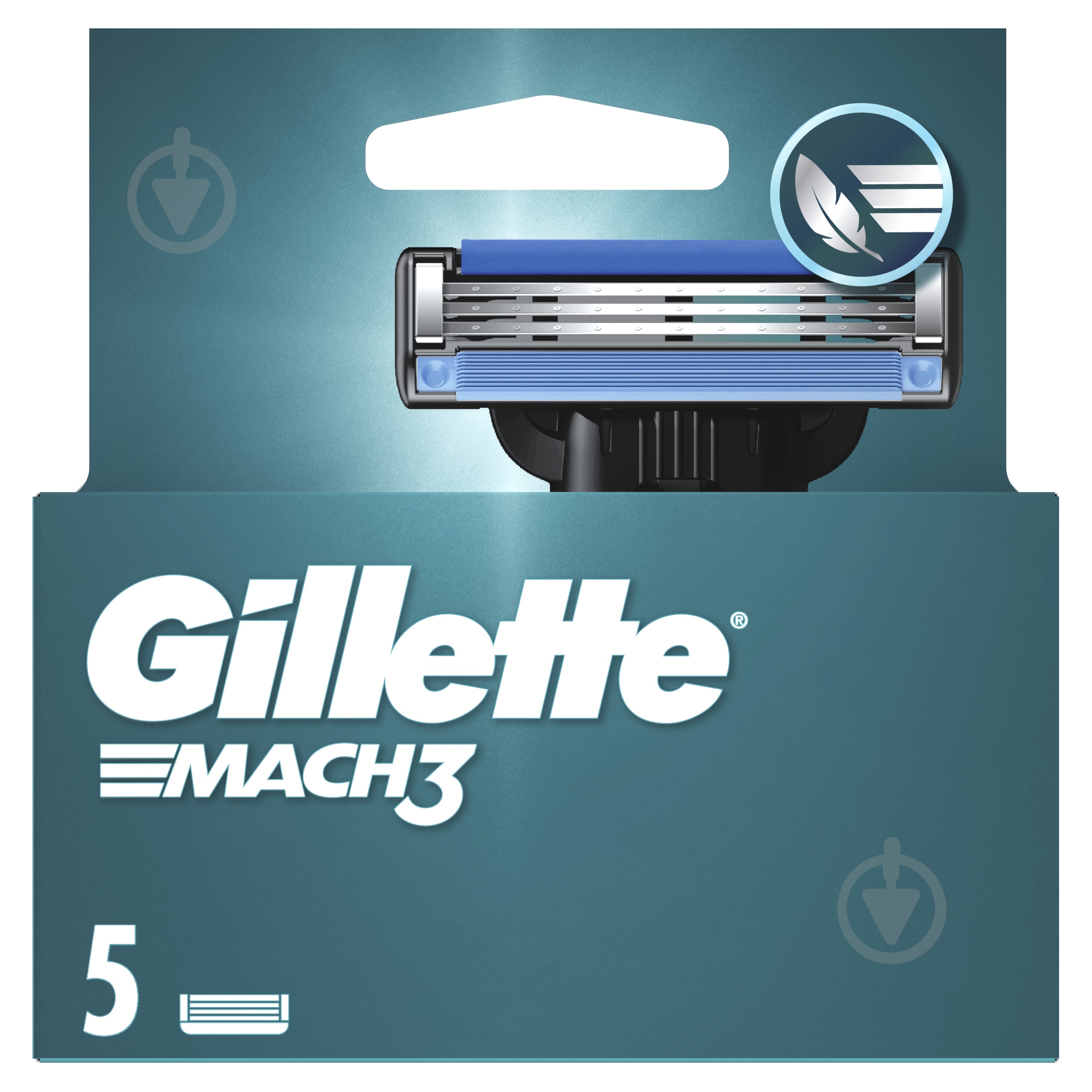 Сменный картридж GILLETTE Mach 3 5 шт. - фото 1