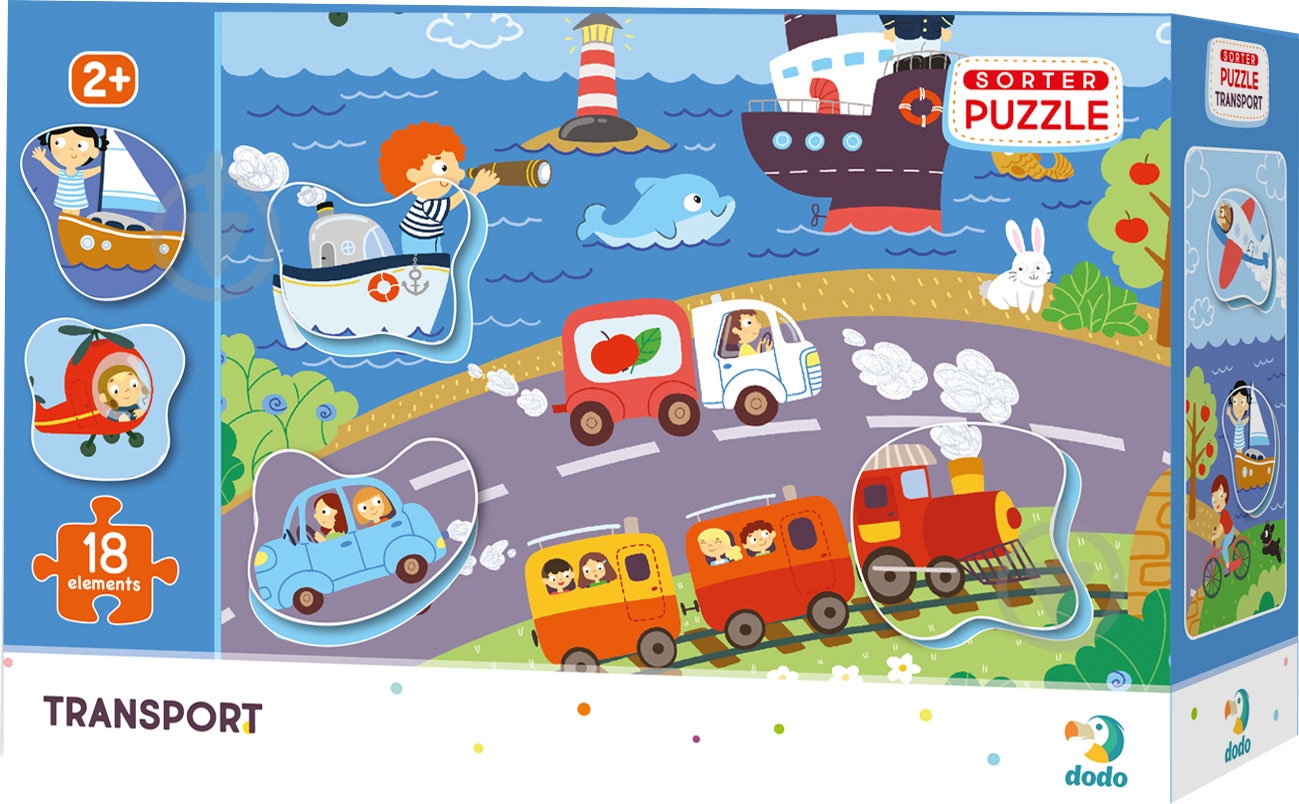 Пазл DoDo Сортер Транспорт 300158 - фото 1 Пазл DoDo Сортер Транспорт 300158 - фото 1