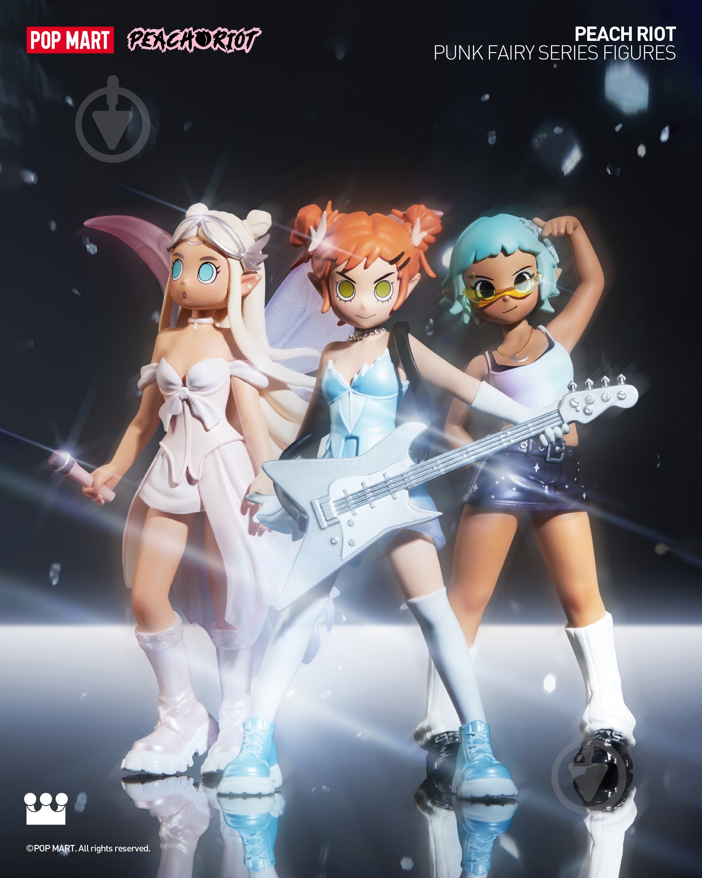 ᐉ Игровая фигурка-сюрприз POP MART Peach Riot серия Punk Fairy