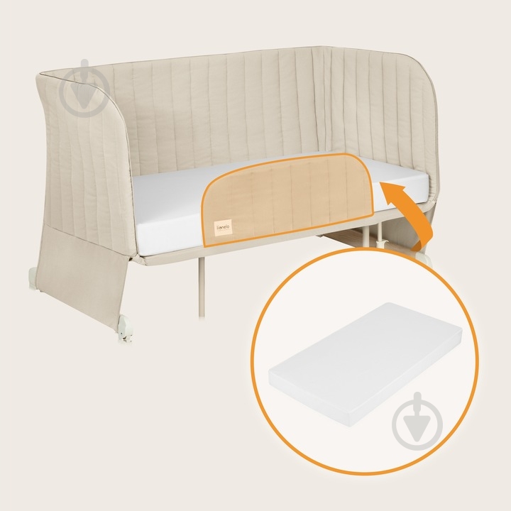 Кроватка детская Lionelo LO-THOMI PLUS BEIGE SAND - фото 2