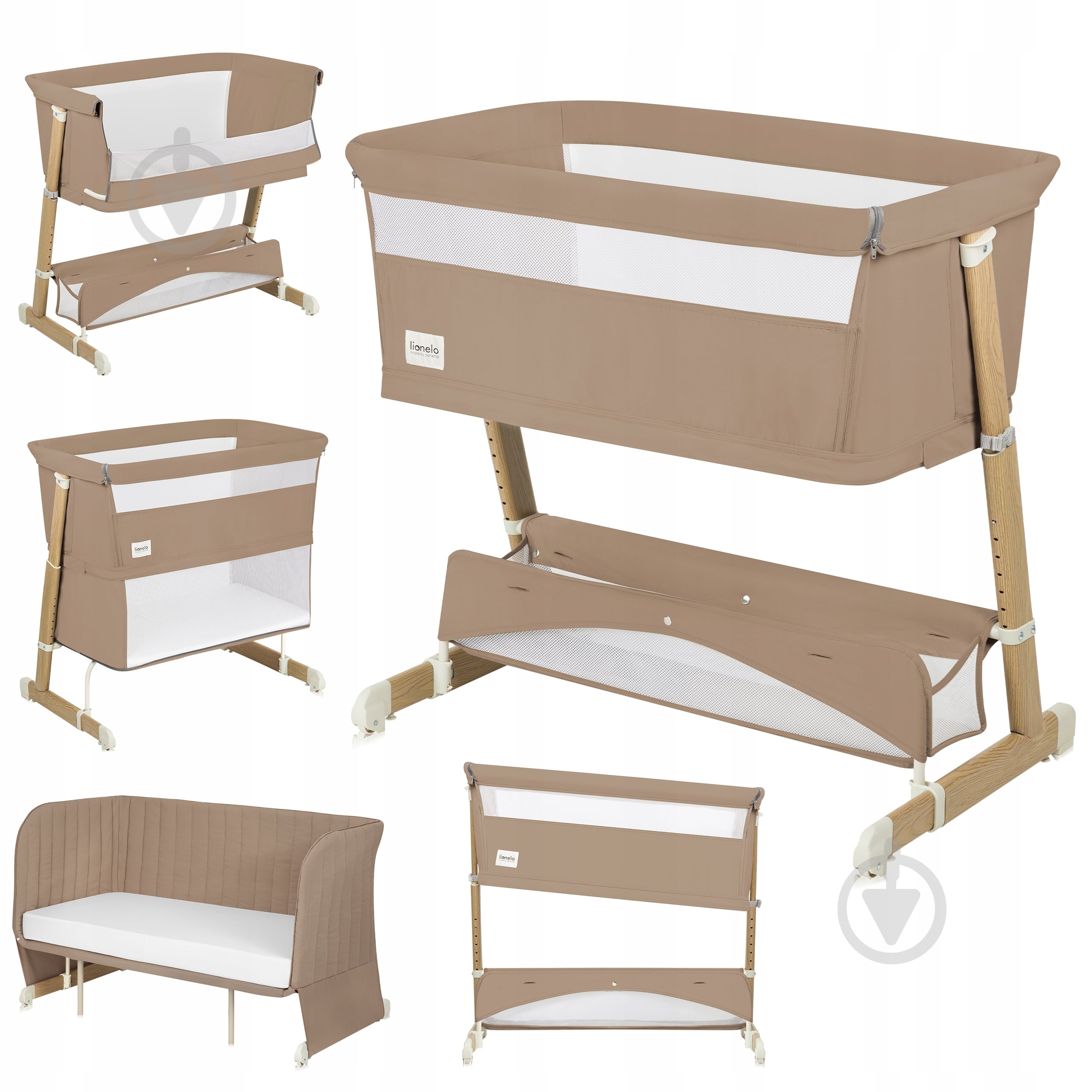 Кроватка детская Lionelo LO-THOMI PLUS BEIGE CARMEL - фото 1
