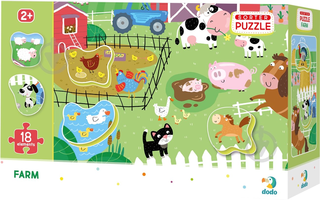 Пазл DoDo Сортер Ферма 300161 - фото 1