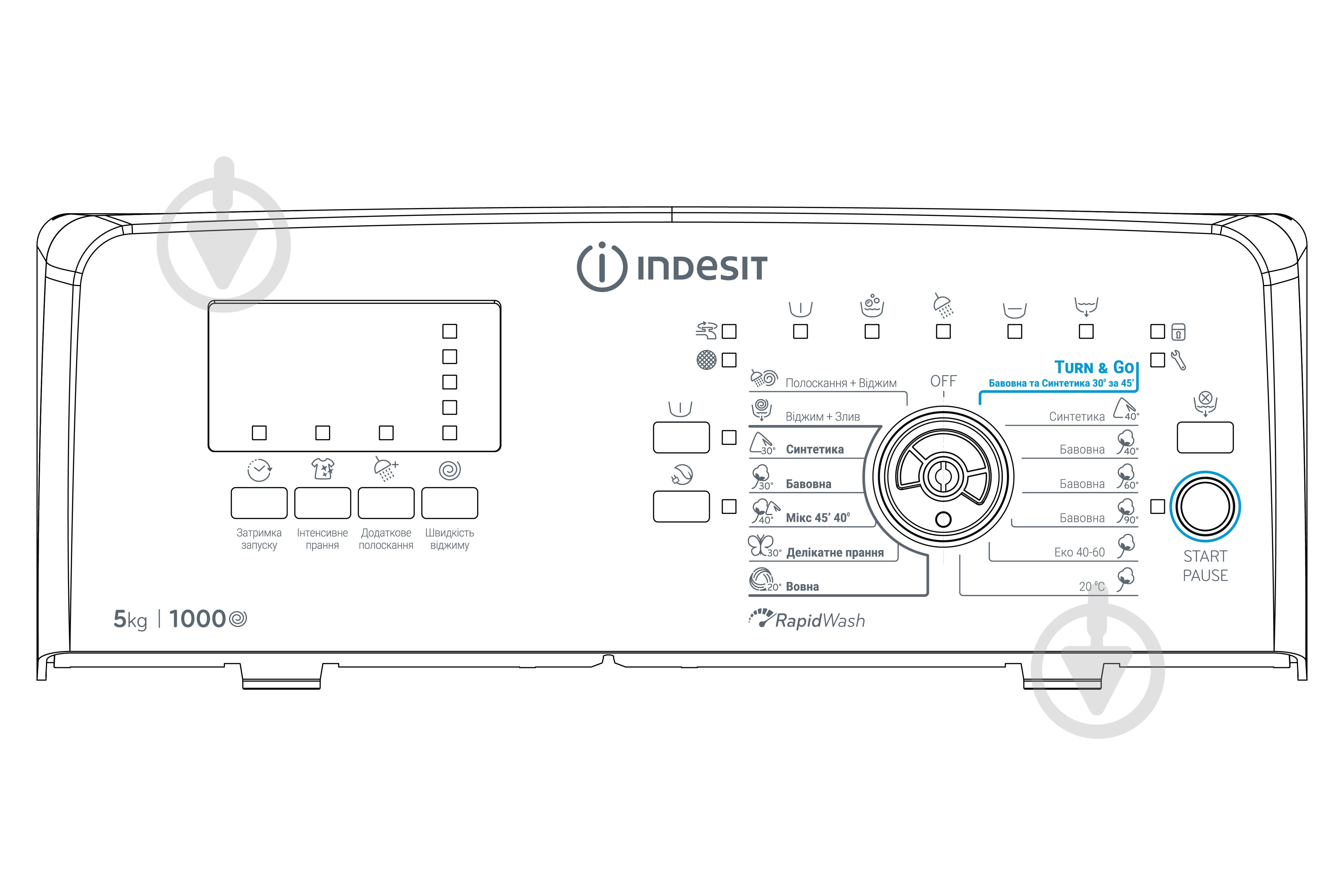 Стиральная машина Indesit BTW S50400 EU/N - фото 6