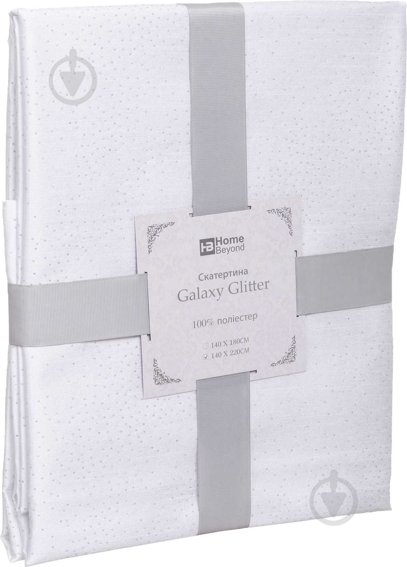Скатертина Galaxy Glitter 140x220 см білий Home Beyond - фото 3