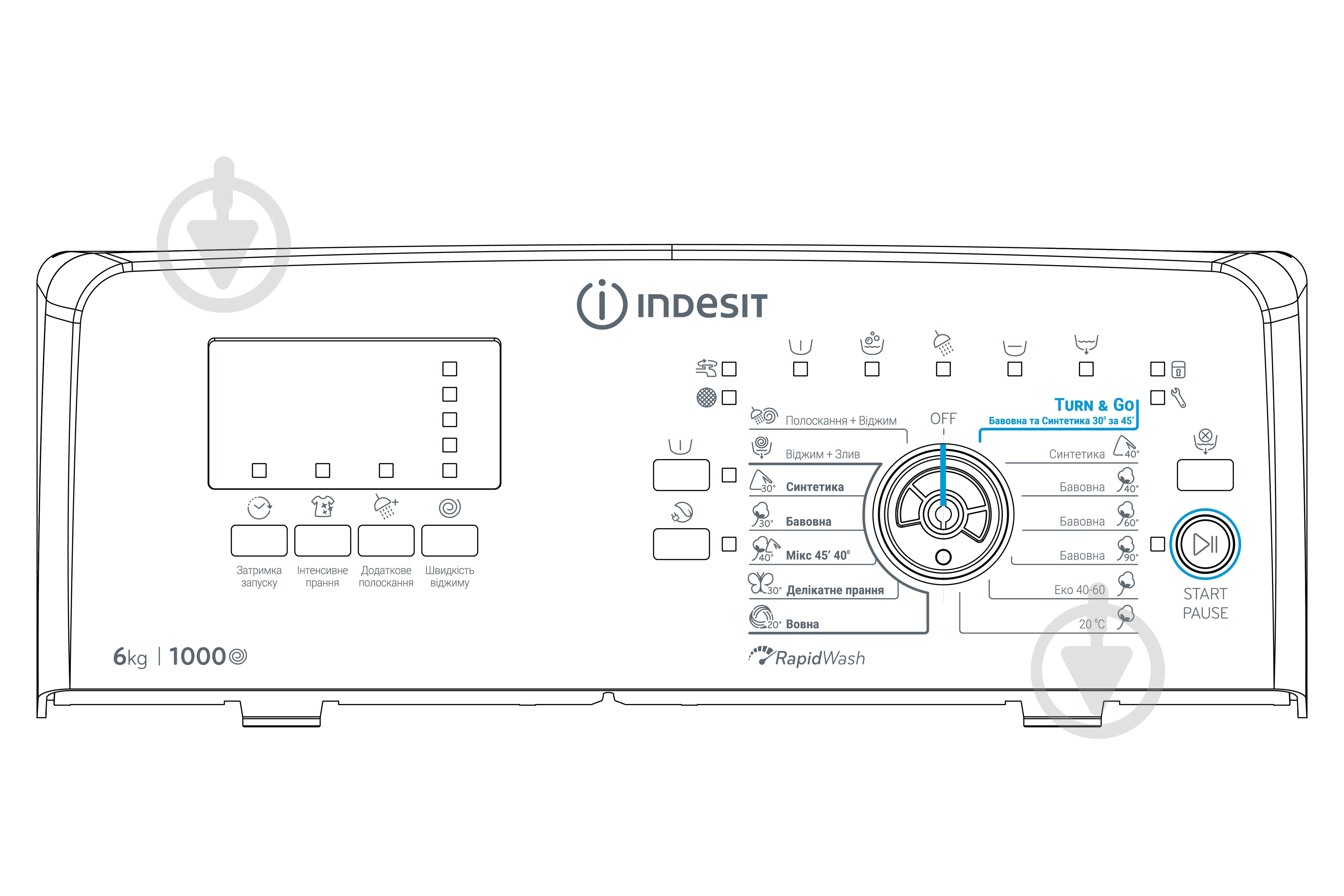 Стиральная машина Indesit BTW S60400 EU/N - фото 8 Стиральная машина Indesit BTW S60400 EU/N - фото 8