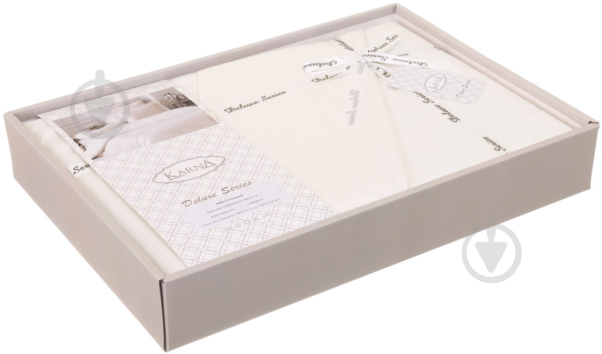 Комплект постельного белья Loft 2 экрю Karna - фото 2