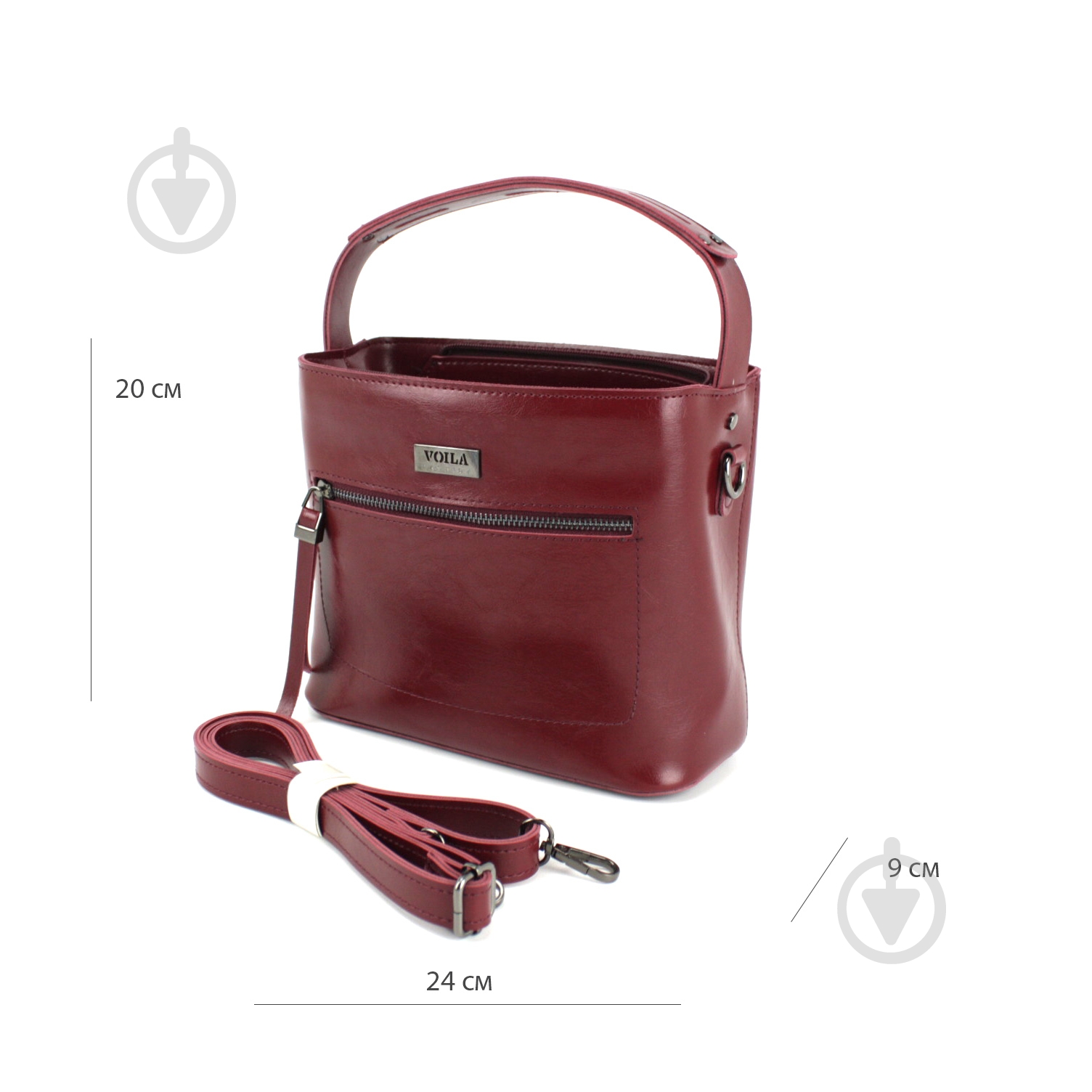 Сумка женская Wallaby 587.141 марсала - фото 2