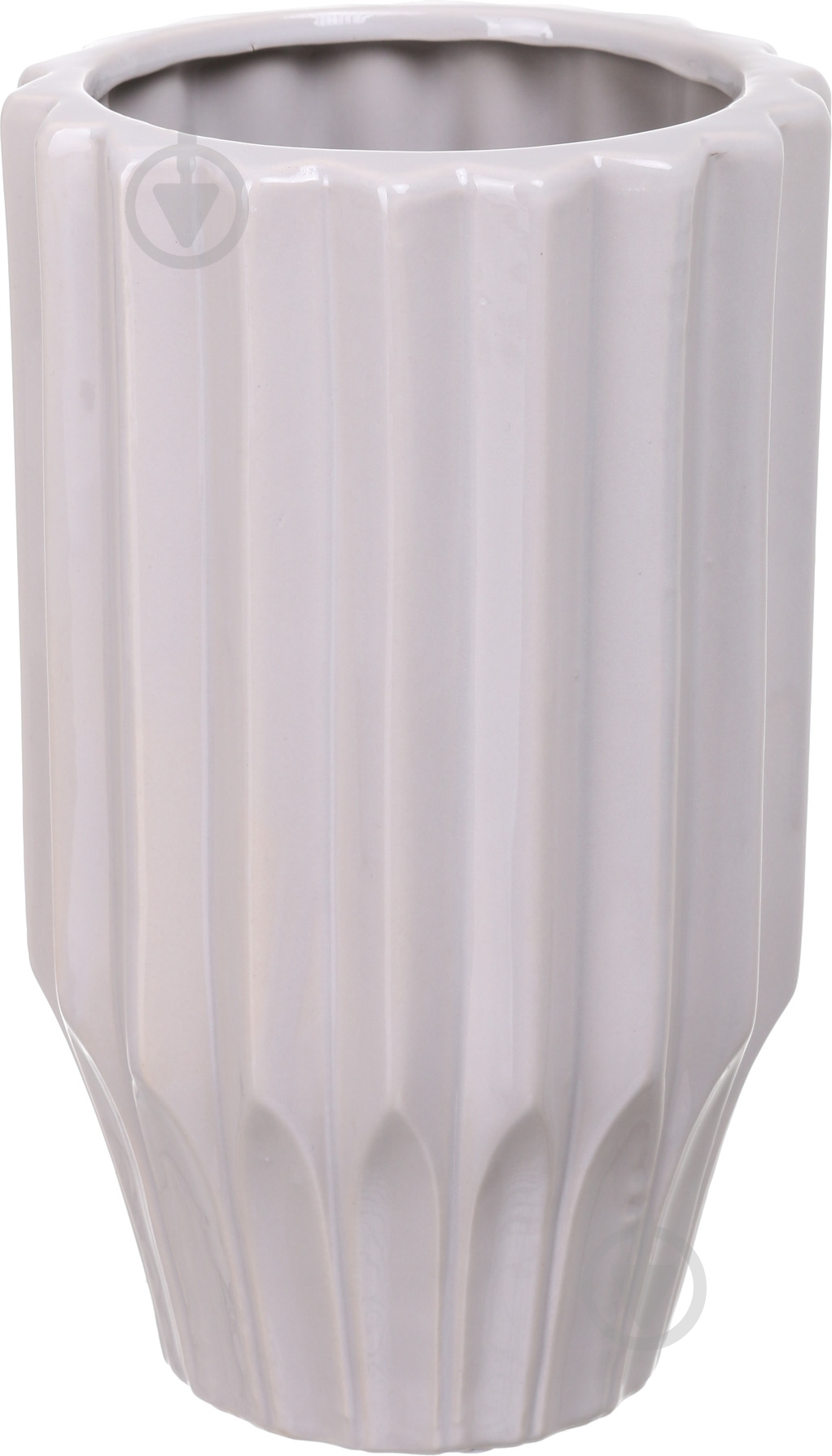 Ваза керамическая Smoothed 15х26 см 26 см серая PS30961 - фото 1