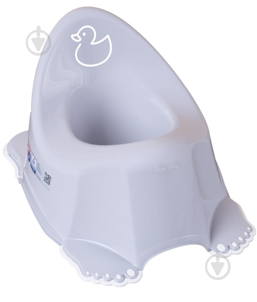 Горщик Tega baby Каченя з протиковзною гумою, світло-фіолетовий - фото 1 Горщик Tega baby Каченя з протиковзною гумою, світло-фіолетовий - фото 1