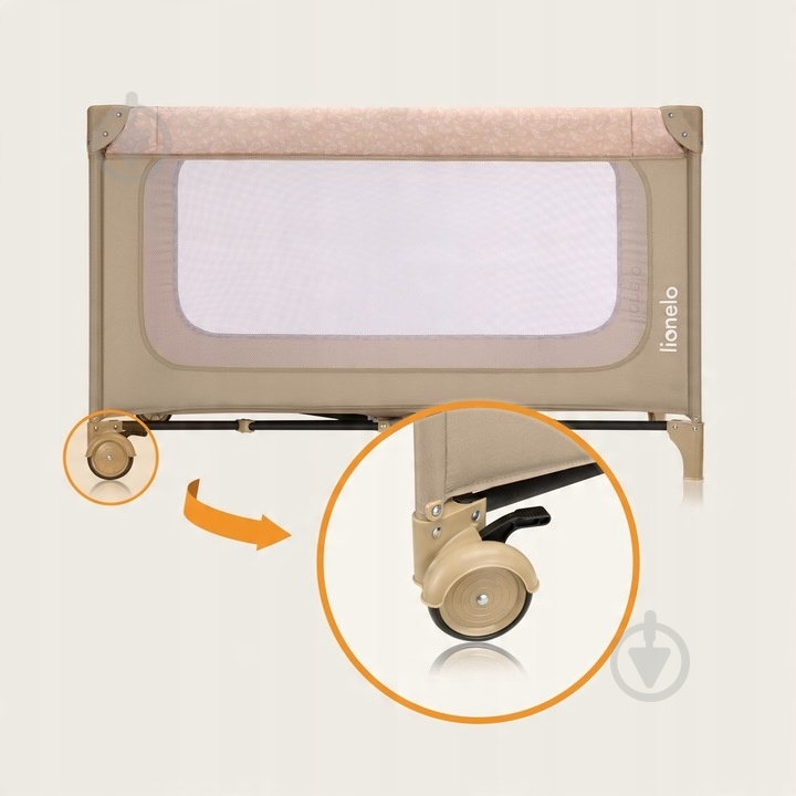 Манеж-ліжко Lionelo LO-JASMIN EASY FOLD BEIGE SAND - фото 2