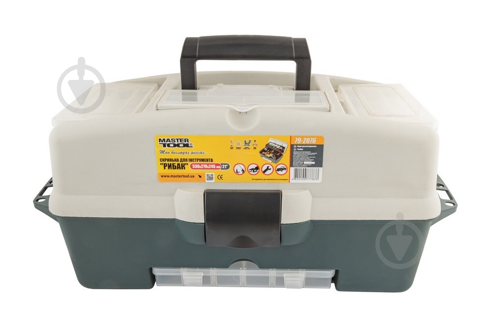 Скриня для інструментів MasterTool Рибак 21" 79-2076 - фото 2