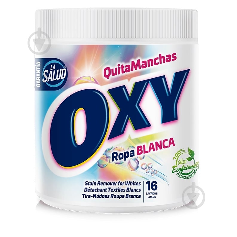 Пятновыводитель LA SALUD порошкообразный OXY QuitaManchas Ropa BLANCA 1000 г - фото 1