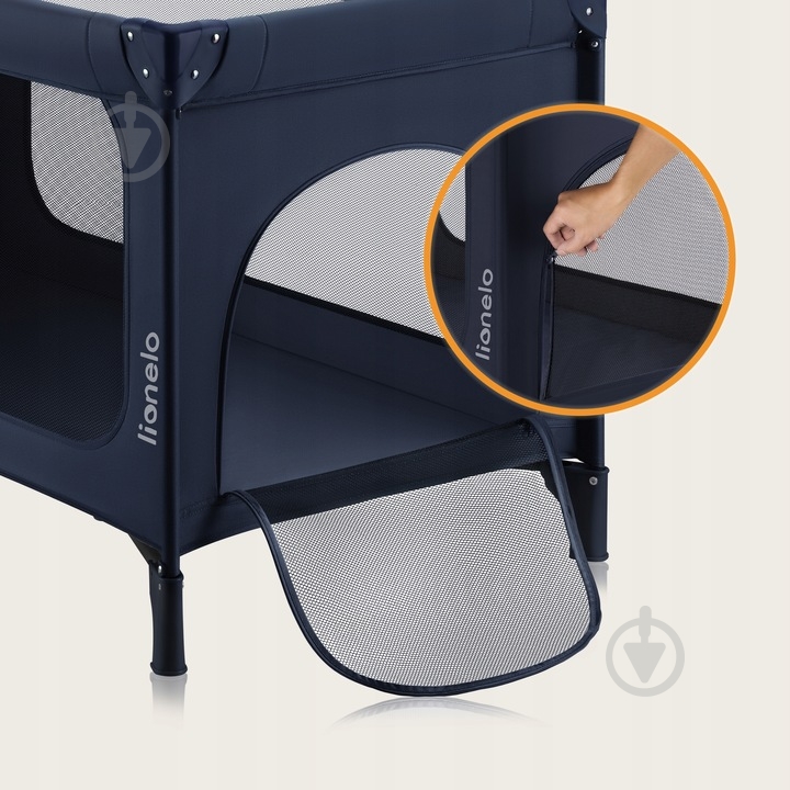 Манеж-кровать Lionelo LO-JASMIN EASY FOLD BLUE NAVY - фото 3