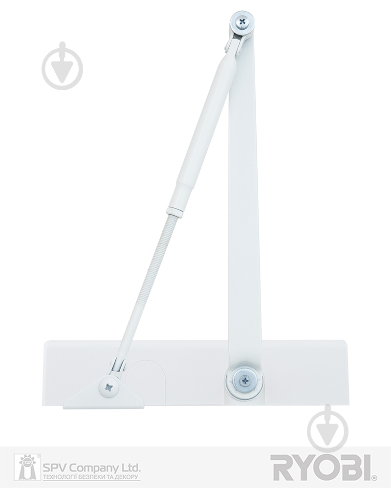 Доводчик дверной RYOBI D-2055V BC STD_ARM с ветровым тормозом белый 100 кг - фото 5
