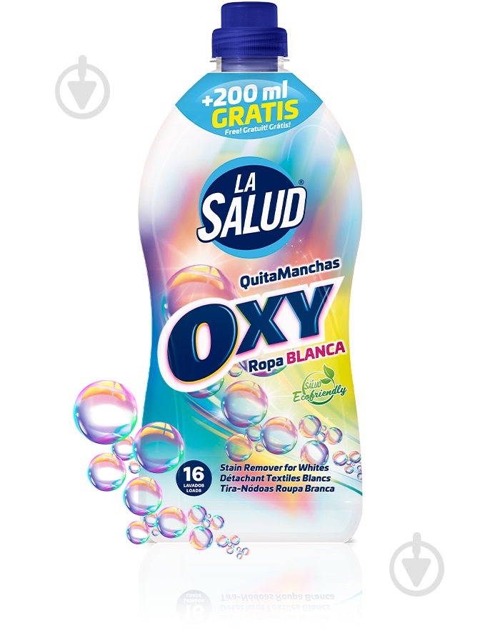Пятновыводитель LA SALUD жидкий OXY QuitaManchas Ropa BLANCA 1500 мл - фото 1