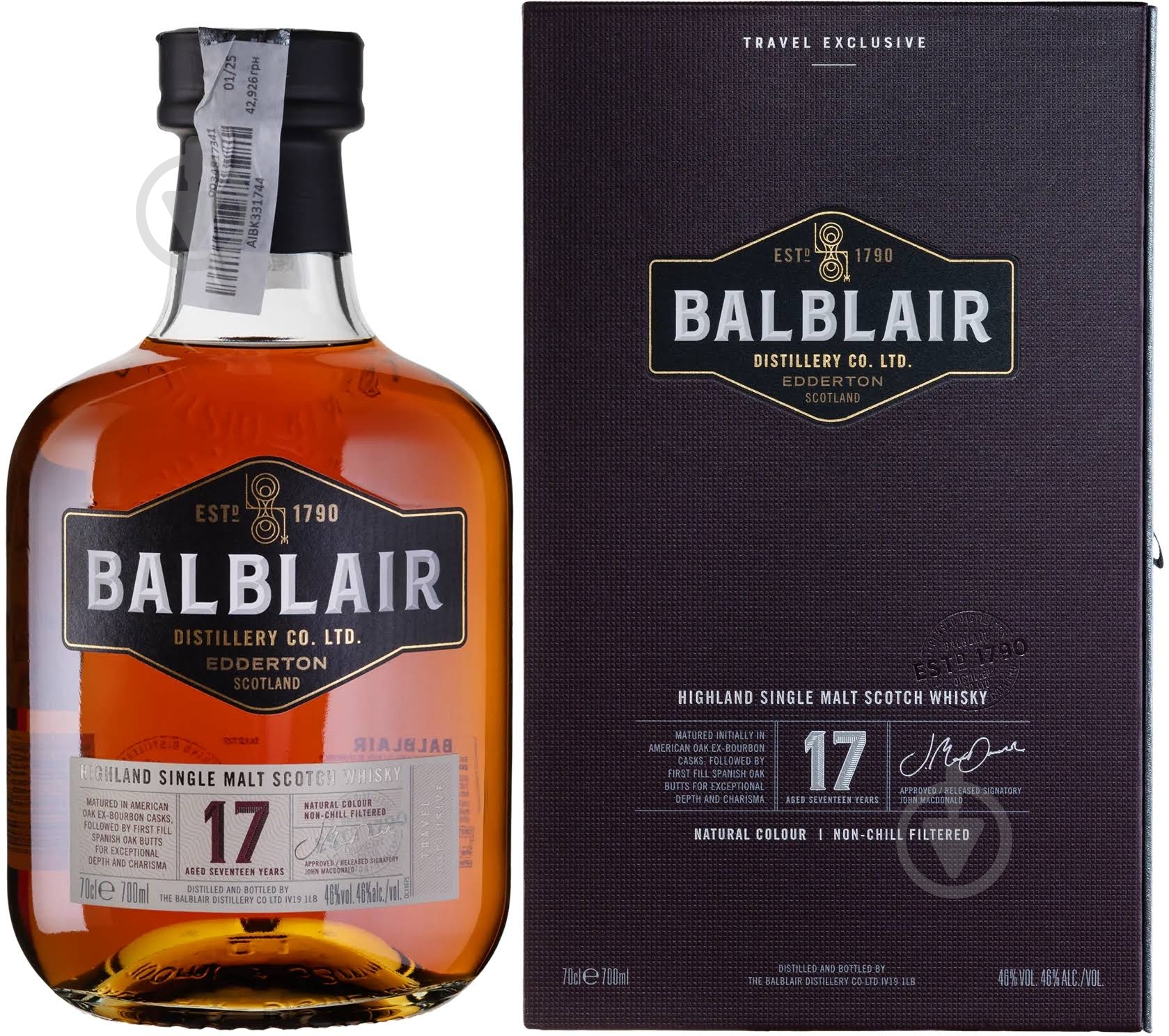 Виски Balblair 17yo 0,7 л - фото 1