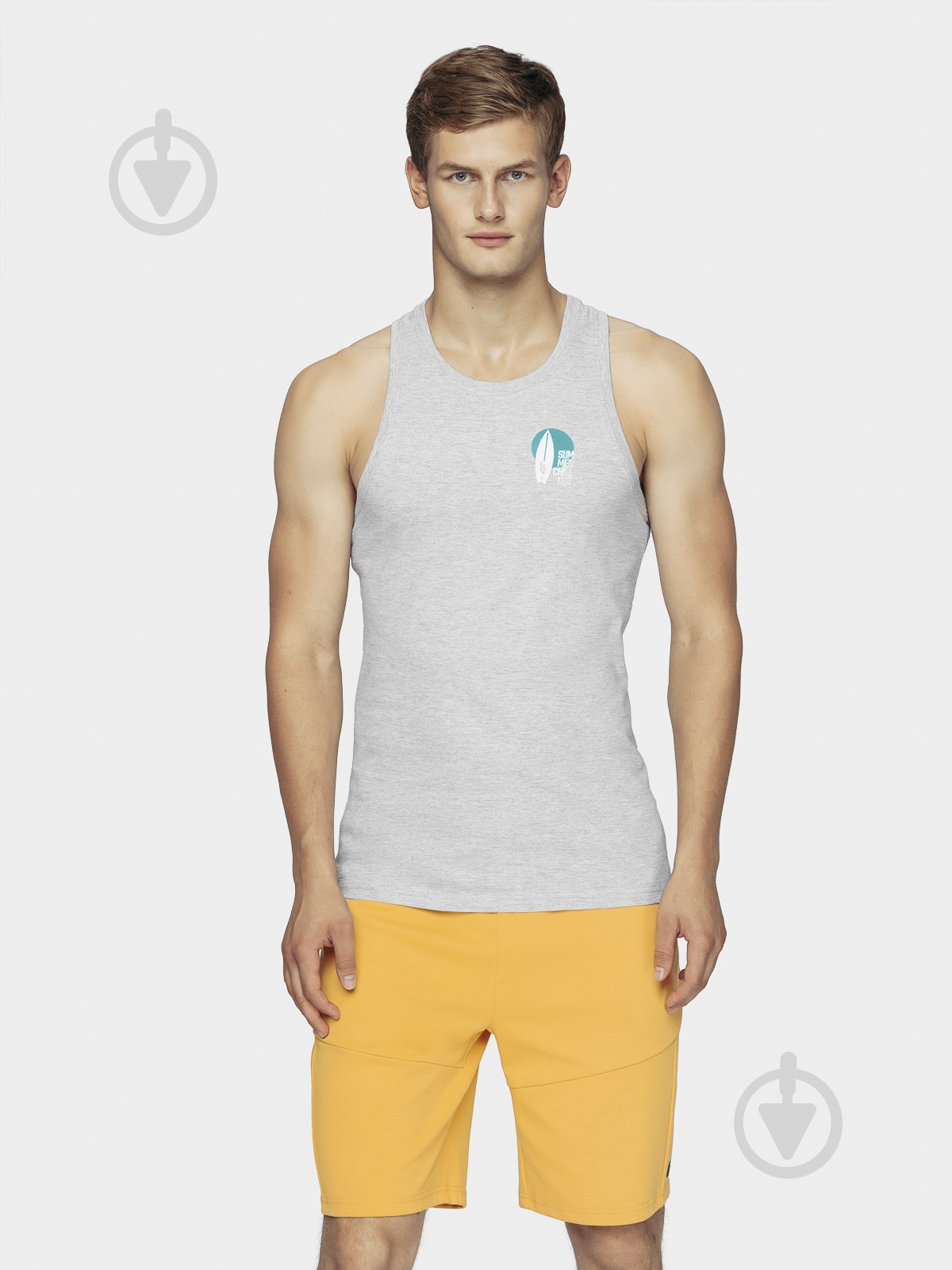 Футболка 4F D4L20-TSM253 L серый - фото 1