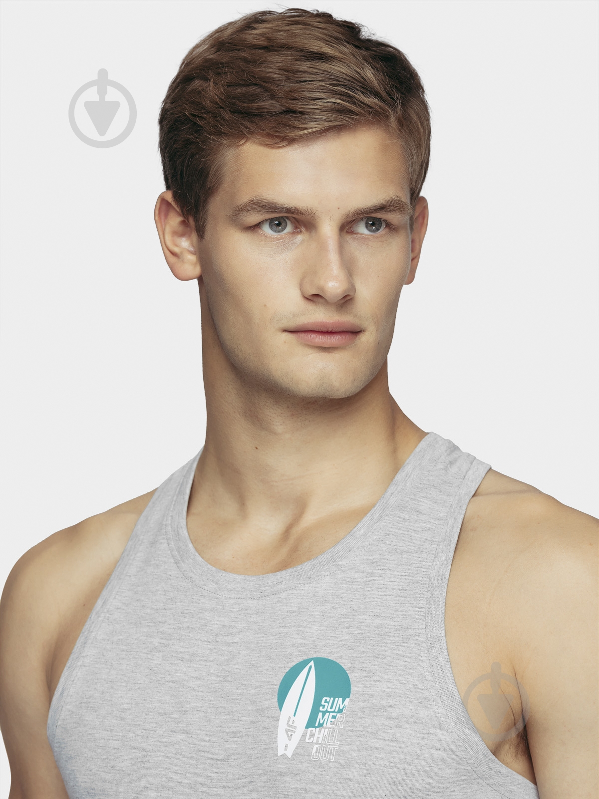 Футболка 4F D4L20-TSM253 L серый - фото 2