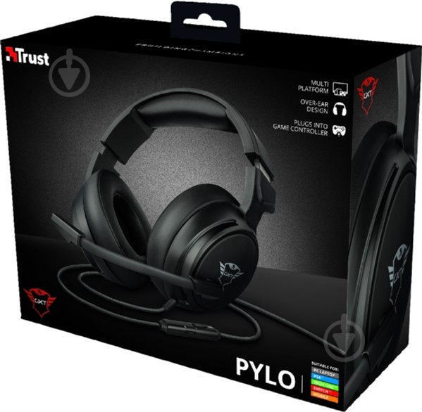 Гарнитура Trust GTX 433 Pylo Multiplatform black (23381) - фото 7