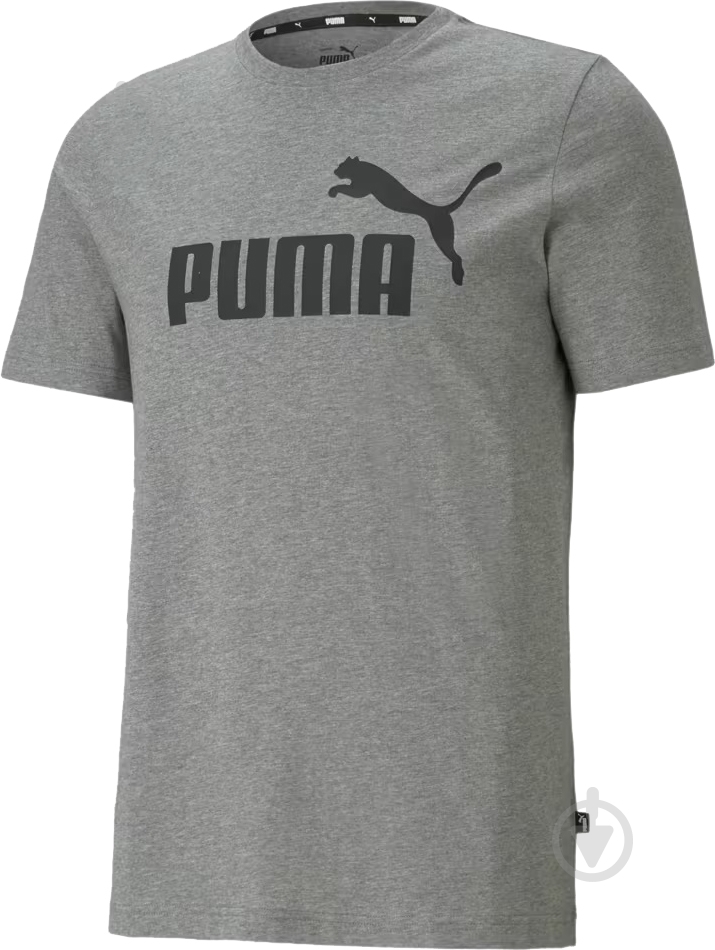 Футболка Puma ESS LOGO TEE 58666603 р.S серый - фото 4