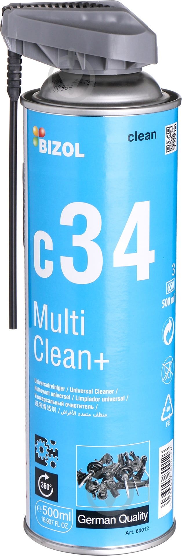 Очиститель универсальный Bizol Multi Clean+ c34 500 мл - фото 1 Очиститель универсальный Bizol Multi Clean+ c34 500 мл - фото 1