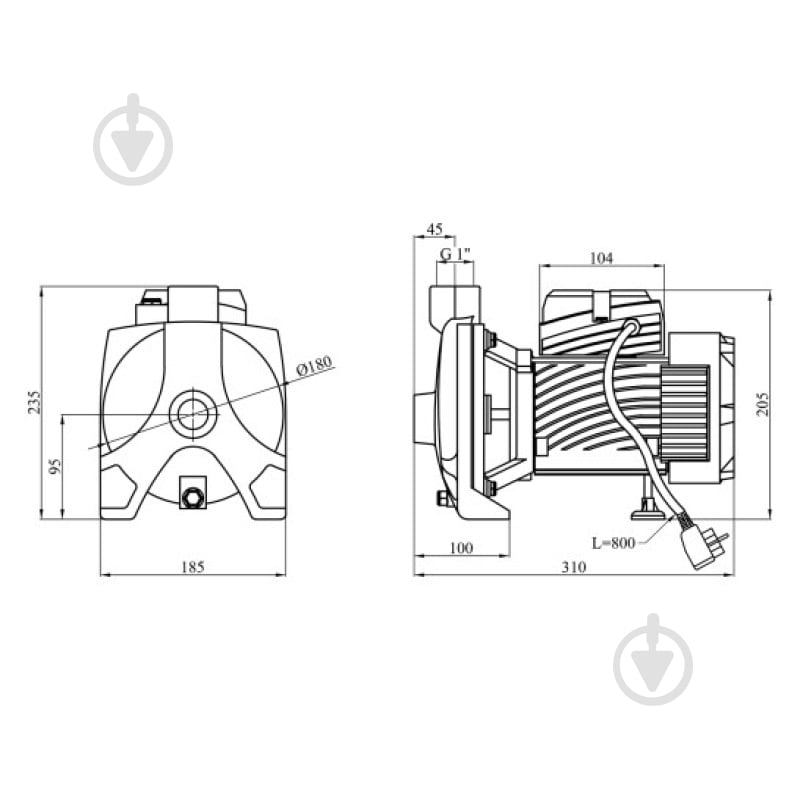 Поверхностный насос Pumpman TCP158 00-00020664 - фото 2