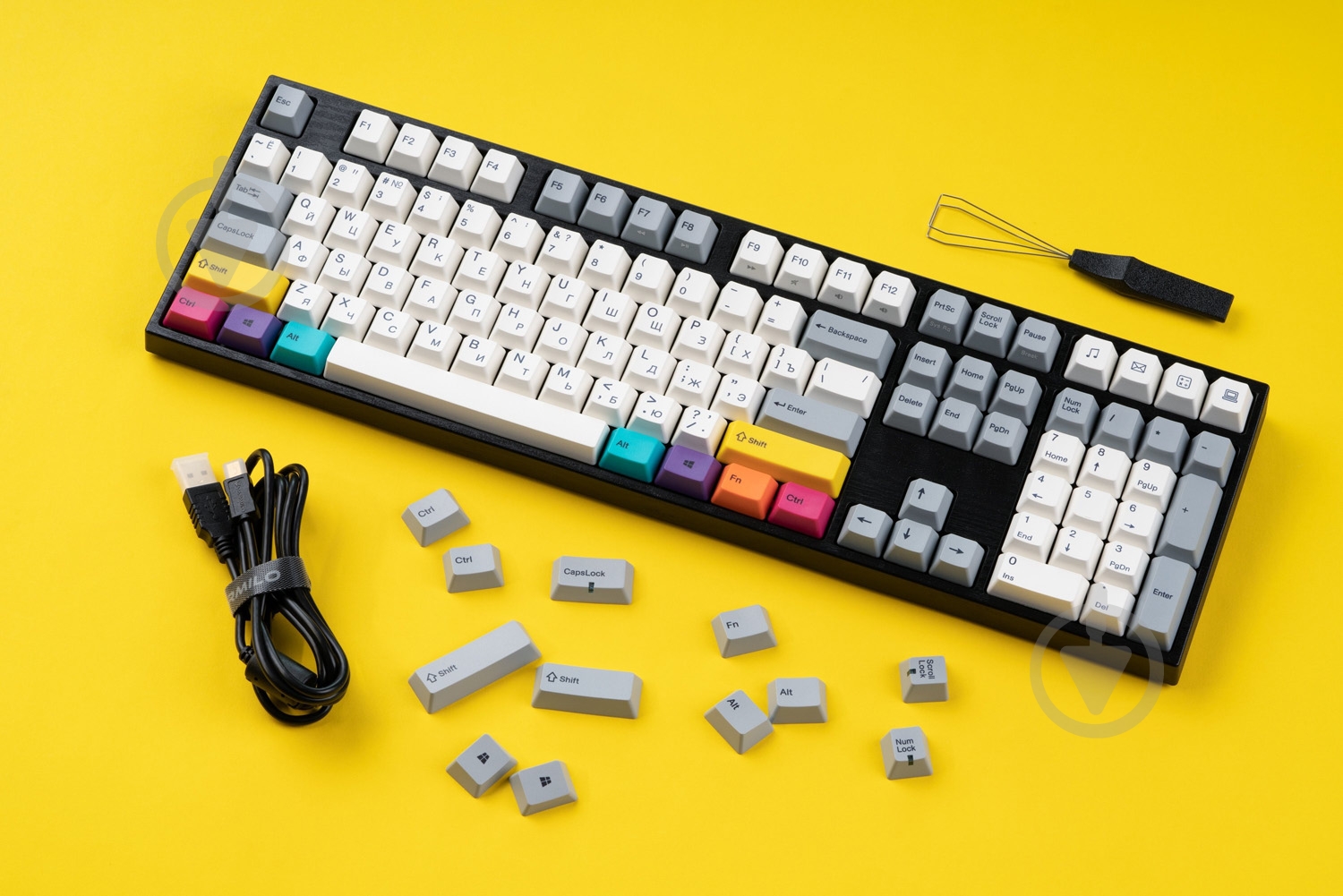 Клавіатура Varmilo MA108M V2 CMYK (A36A024B1A3A06A007) grey - фото 10