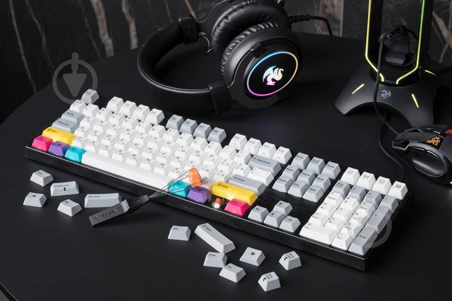 Клавіатура Varmilo MA108M V2 CMYK (A36A024B1A3A06A007) grey - фото 14