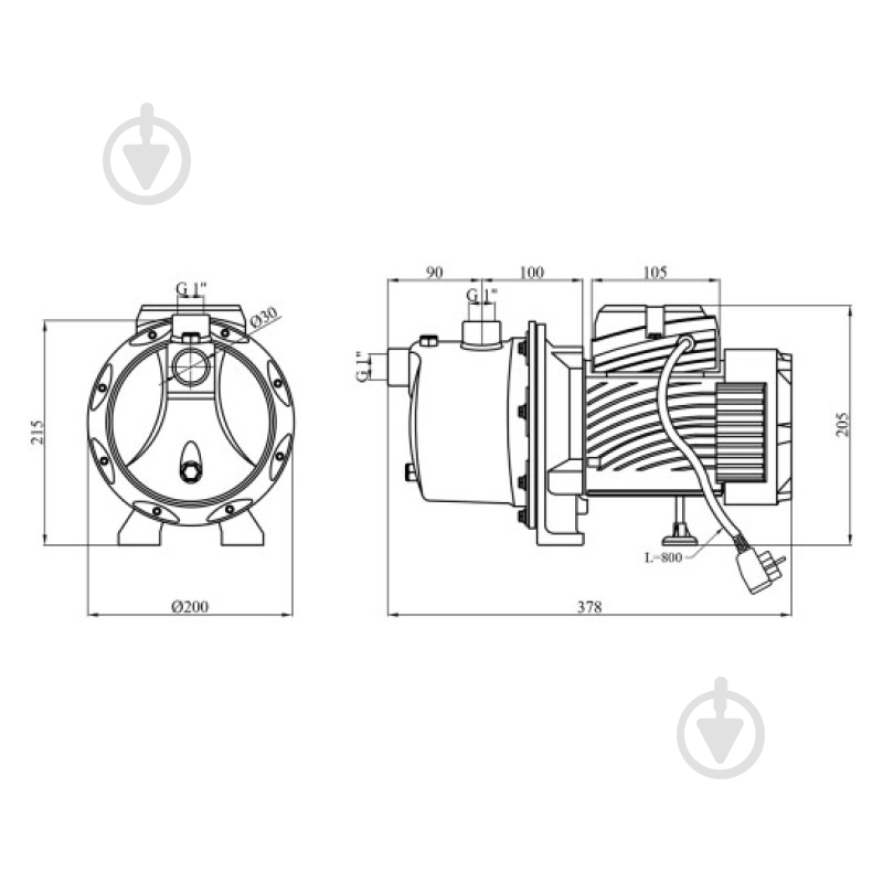 Поверхностный насос Pumpman SGJ800 00-00020670 - фото 2