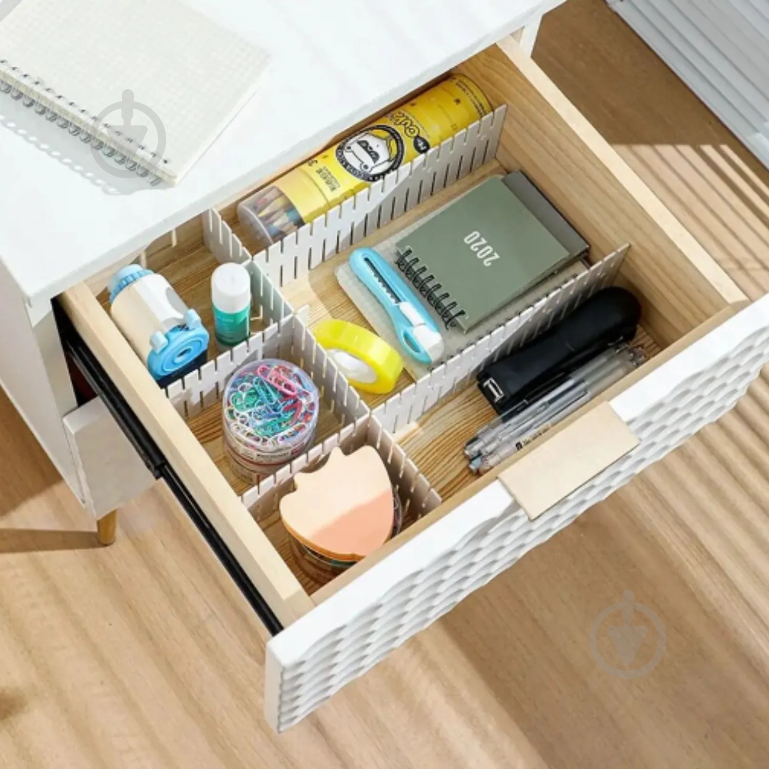 Органайзер Supretto разделитель в тумбочку (8663) белый - фото 3