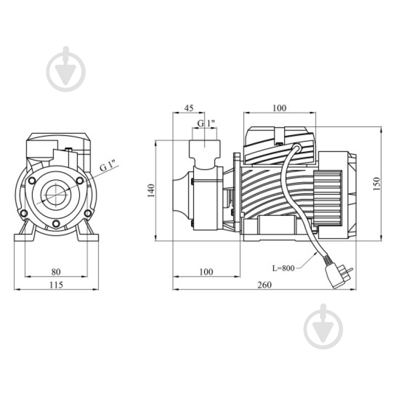 Поверхностный насос Pumpman QBB60 00-00020660 - фото 2