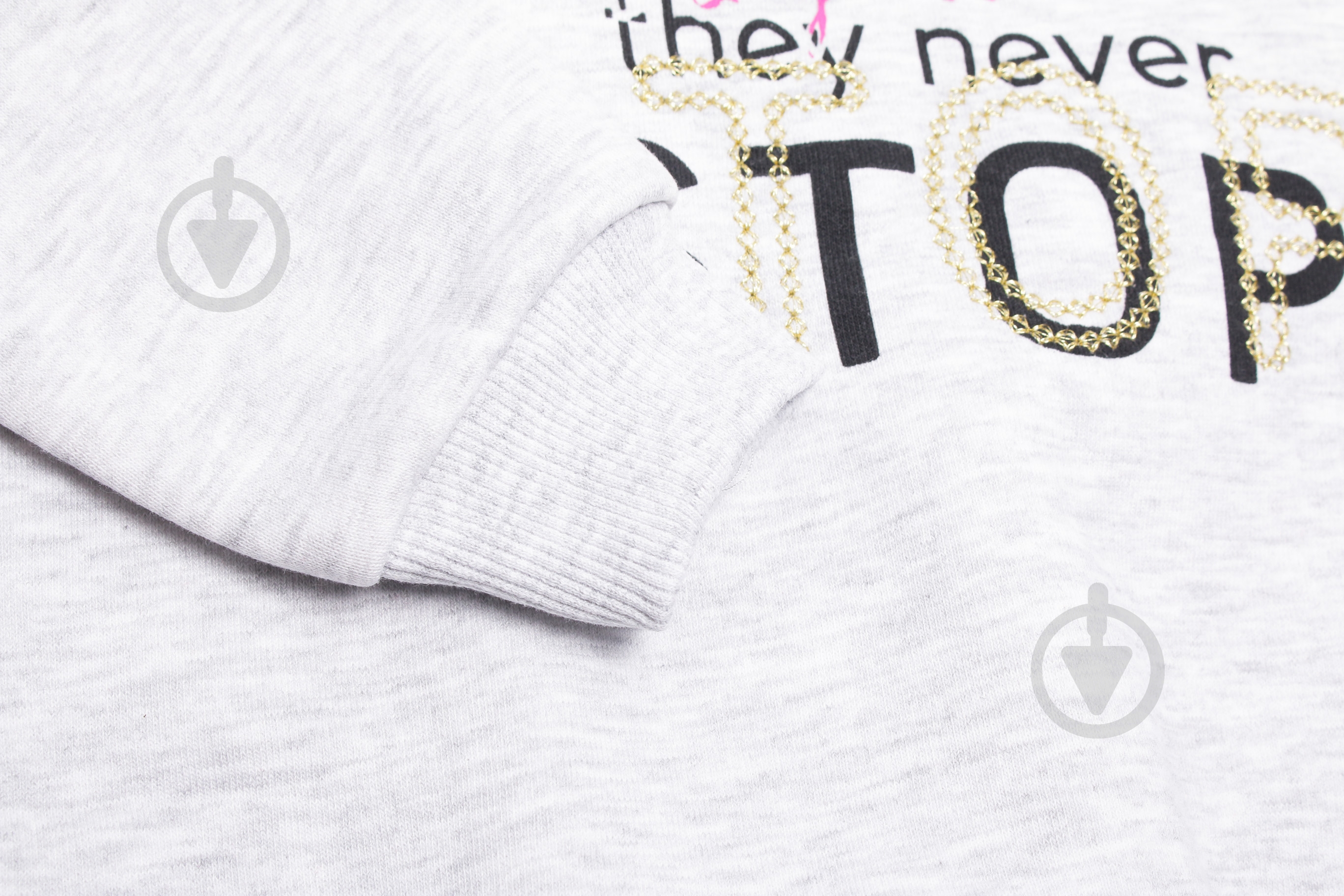 Свитшот для девочки ALG р.98 меланж 721444 - фото 4