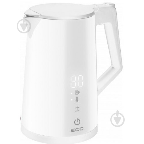 Электрочайник ECG RK 1893 Digitouch White - фото 1